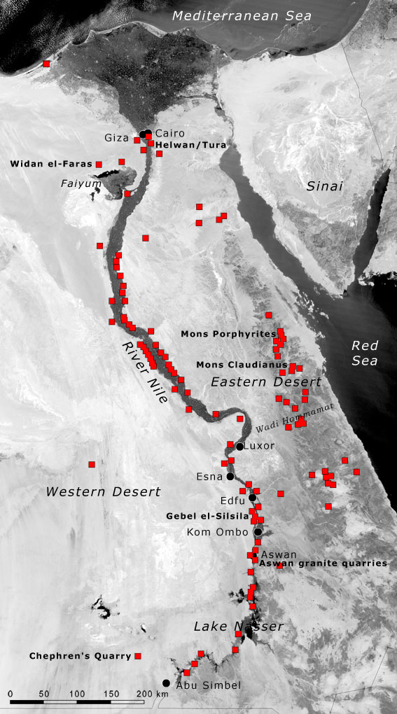 Satellite Map Of Egypt